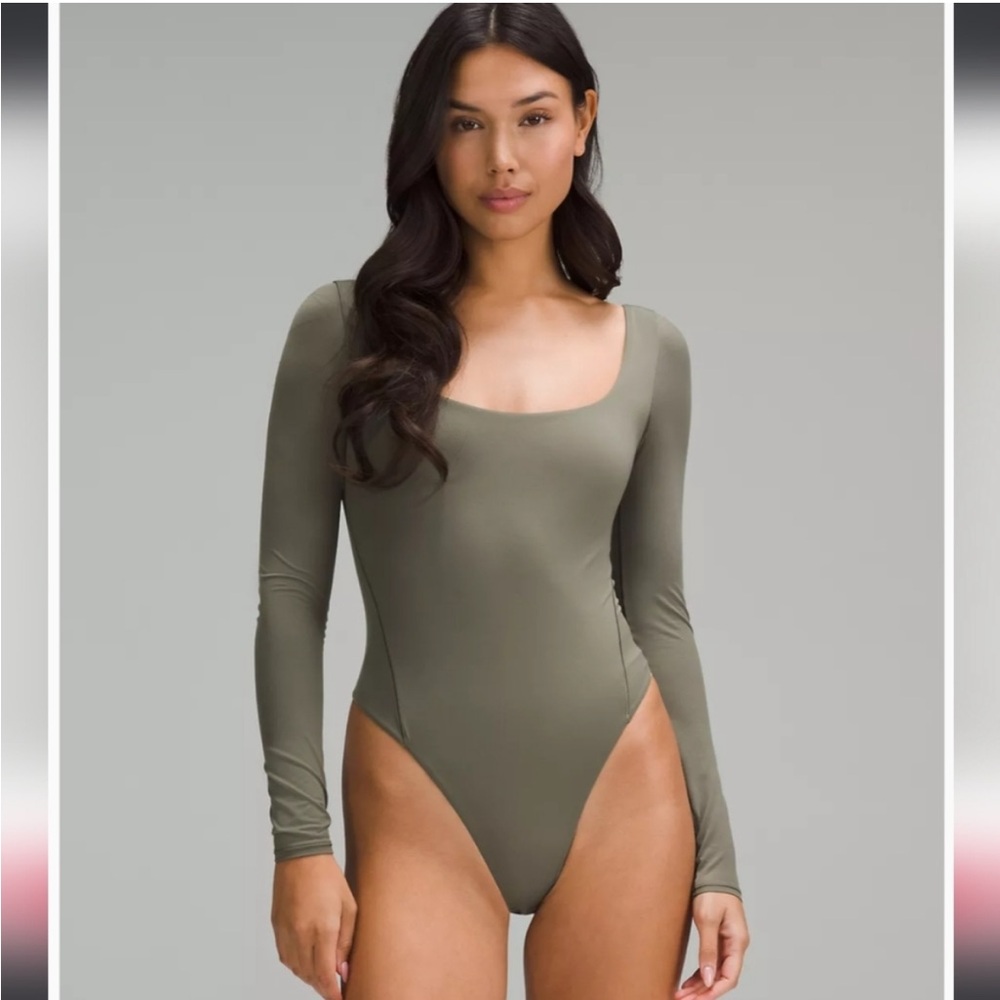 Lululemon Wundermost Ultra-Soft Nulu Square-Neck
Long-Sleeve Bodysuit